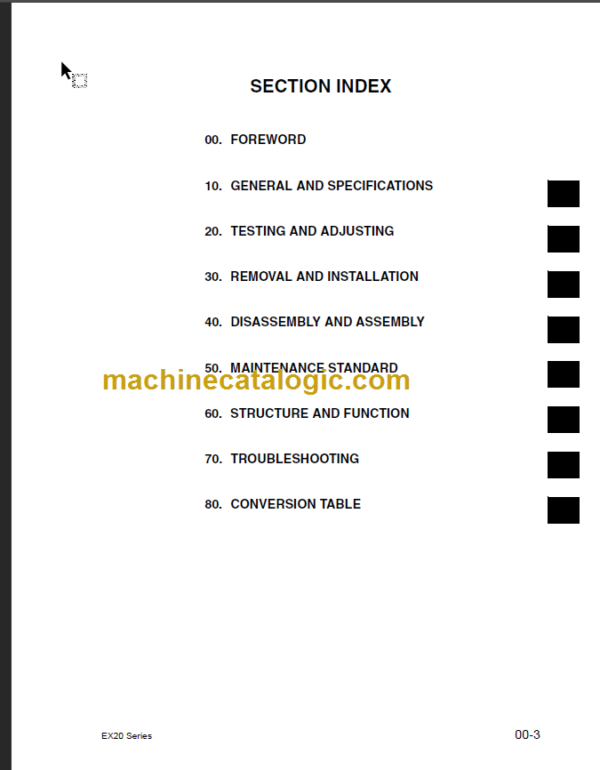 KOMATSU FD100 FD115-7 SHOP MANUAL