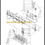 TAKEUCHI TB28FR Mini Excavator Parts Manual Engine