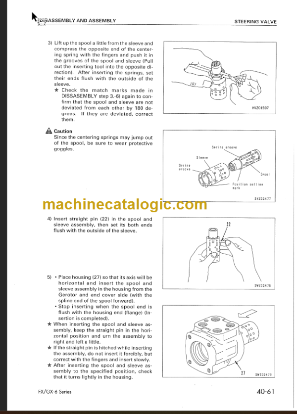 KOMATSU FD150 180 200 200Z-6 250Z-6 SHOP MANUAL