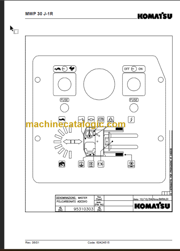 KOMATSU MWP20 30 J-1R ELECTRIC COLELCTION