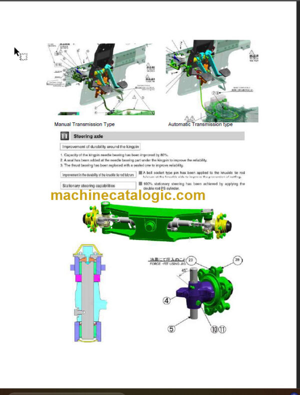 KOMATSU FD20(H) 25(H) 30(H) 35A-16 SHOP MANUAL