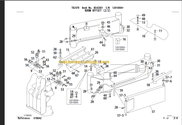 TAKEUCHI TB25FR Mini Excavator Parts Manual