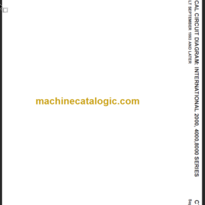 NAVISTAR CTS-5122K ELECTRICAL CIRCUIT DIAGRAM