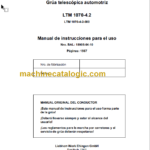 LIEBHERR LTM 1070 4.2 INSTRUCTION MANUAL