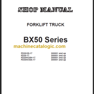 KOMATSU FD20H 25H-17 SHOP MANUAL