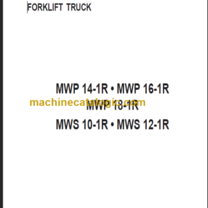 KOMATSU MWS10-1R MWS12-1R DIAGRAMS AND MANUALS