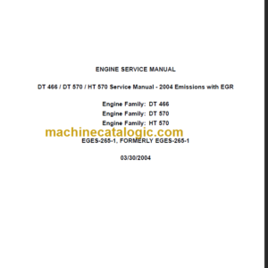 NAVISTAR DT446-DT570-HT570 SERVICE MANUAL