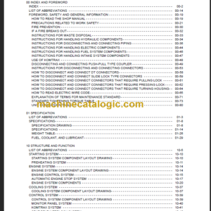 KOMATSU FH60-2 SHOP MANUAL