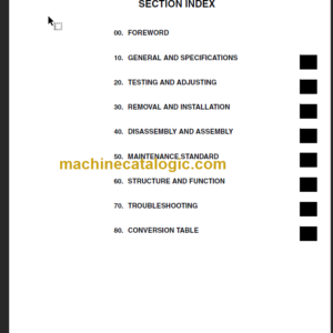 KOMATSU FD135 150E 160E-7 SHOP MANUAL