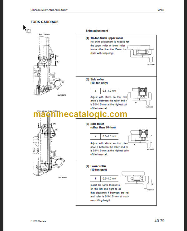 KOMATSU FD135 150E 160E-7 SHOP MANUAL