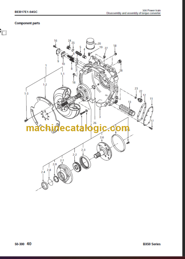 KOMATSU FD20H 25H-17 SHOP MANUAL