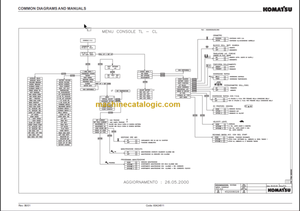 KOMATSU MWS10-1R MWS12-1R DIAGRAMS AND MANUALS