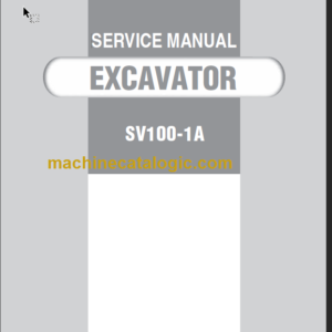 YANMAR SV100-1A SERVICE MANUAL