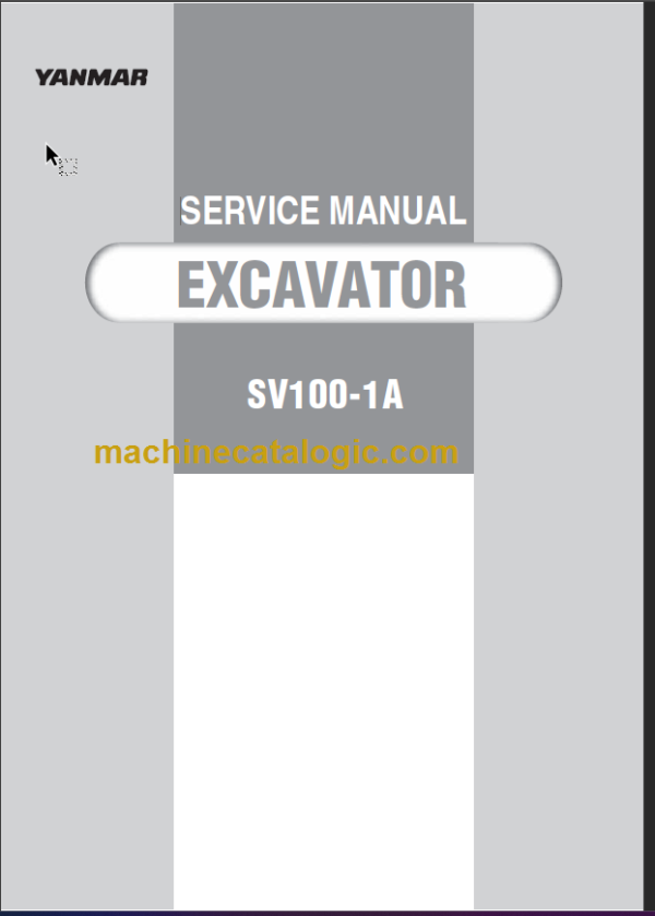 YANMAR SV100-1A SERVICE MANUAL