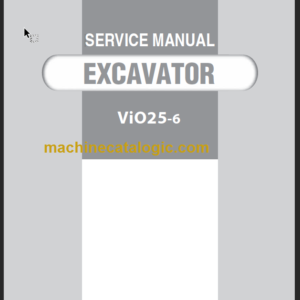 YANMAR VIO25-6 SERVICE MANUAL