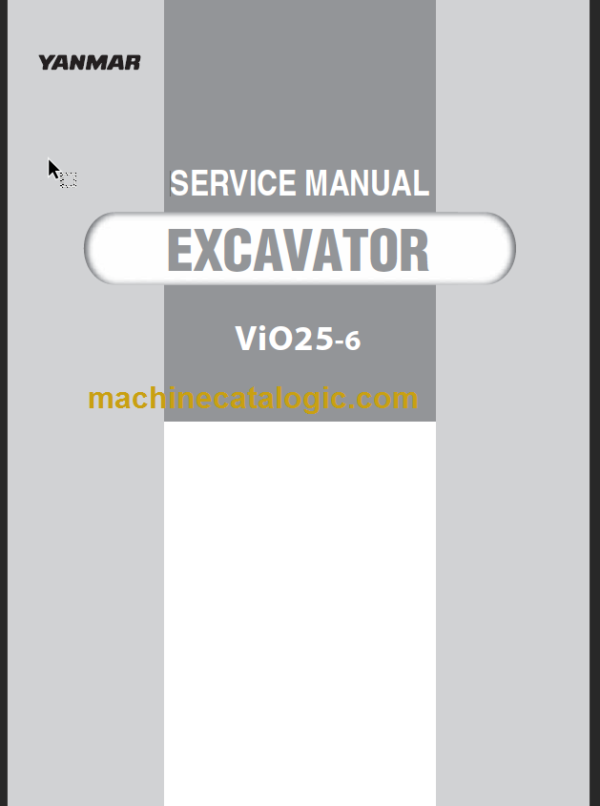 YANMAR VIO25-6 SERVICE MANUAL