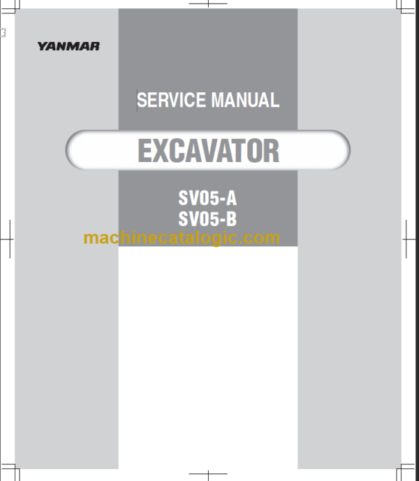 YANMAR SV05-A SV05-B SERVICE MANUAL