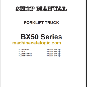 KOMATSU FD30-17 SHOP MANUAL