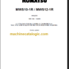 KOMATSU MWS10-1R MWS12-1R PARTS CATALOGUE