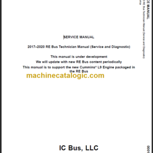 NAVISTAR RE BUS TECHNICIAN-SERVICE-DIAGNOSTIC MANUAL