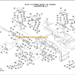 TAKEUCHI TB215R Hydraulic Excavator Parts Manual