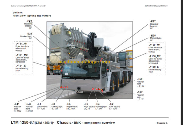 LIEBHERR LTM1250 6.1 TRAINING DOCUMENTS