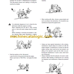 KOMATSU FB10RL 13RL 15RL 18RL-12 SHOP MANUAL