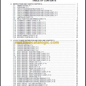 NAVISTAR IC BUS RE BUS BODY CIRCUIT DIAGRAMS