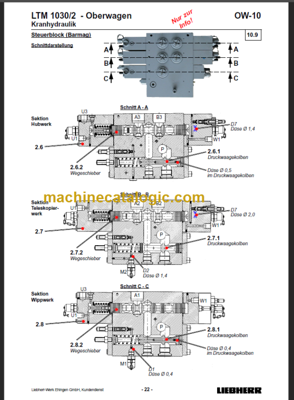 LIEBHERR LTM1030 2 Service Manual Hydraulic