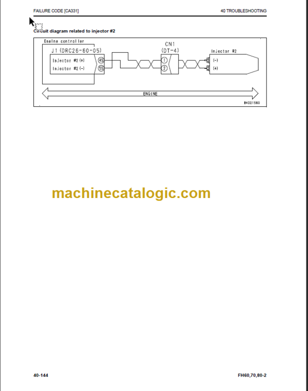 KOMATSU FH70-2 SHOP MANUAL