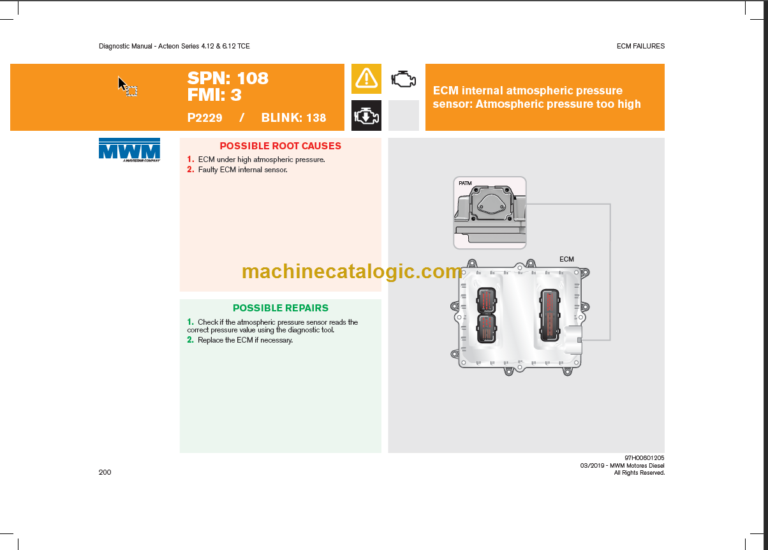 MWM ACTEON SERIES 4.12-6.12 TCE DIAGNOSTIC MANUAL