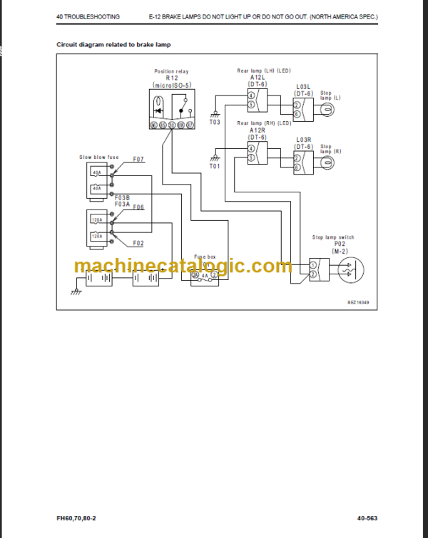 KOMATSU FH70-2 SHOP MANUAL