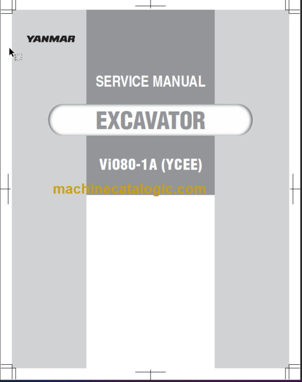 YANMAR VIO80-1A YCEE SERVICE MANUAL