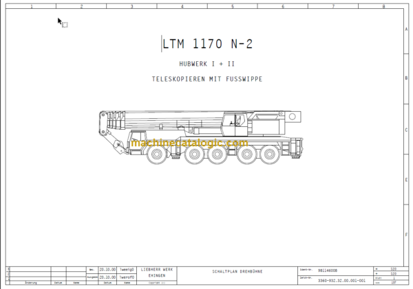 LIEBHERR LTM1170 N-2 HUBWERK