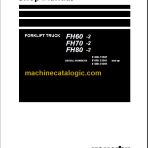 KOMATSU FH80-2 SHOP MANUAL