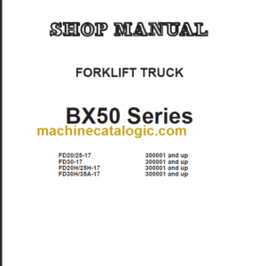 KOMATSU FD30H 35A-17 SHOP MANUAL