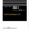 KOMATSU FB30-12 OPERATION AND MAINTENANCE MANUAL