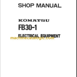 KOMATSU FB30-1 SHOP MANUAL