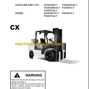 KOMATSU FD40 45 OPERATION MANUAL