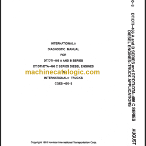 NAVISTAR DT-DTI446 DIAGNOSTIC MANUAL