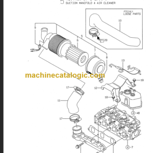 TAKEUCHI TB15FR Mini Excavator Parts Manual Engine