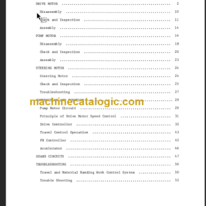 KOMATSU FB30-1 SHOP MANUAL