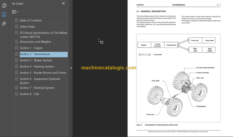 NEW HOLLAND LW 270B SERVICE MANUAL