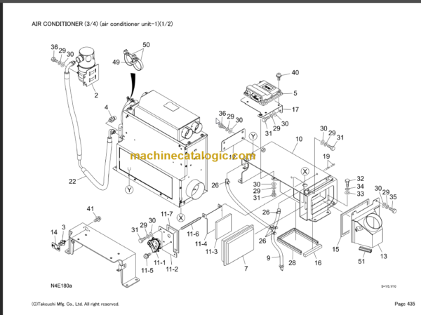 TAKEUCHI TB2150 Compact Excavator Parts Manual