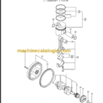 TAKEUCHI TB15FR Mini Excavator Parts Manual Engine