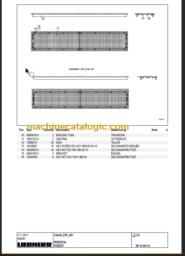 LIEBHERR LR1160 PARTS CATALOGUE