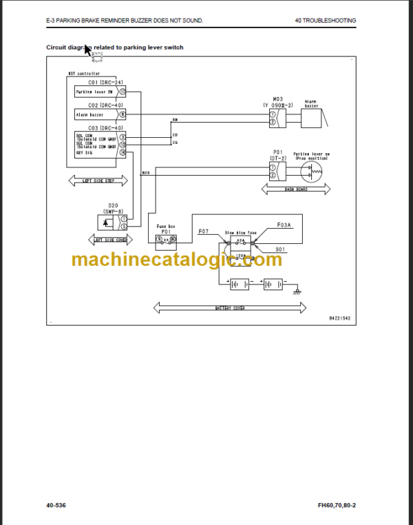 KOMATSU FH80-2 SHOP MANUAL