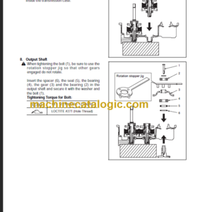 KOMATSU FD30H 35A-17 SHOP MANUAL