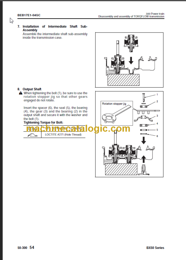 KOMATSU FD30H 35A-17 SHOP MANUAL