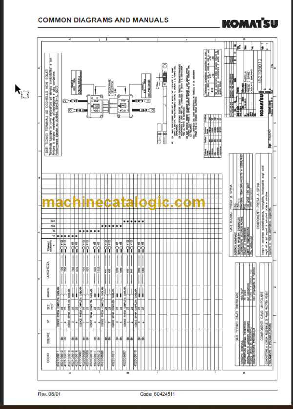 KOMATSU MWS10-1R MWS12-1R SHOP MANUAL